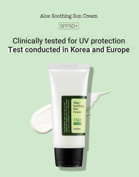 COSRX - Aloe Soothing Sun Cream.