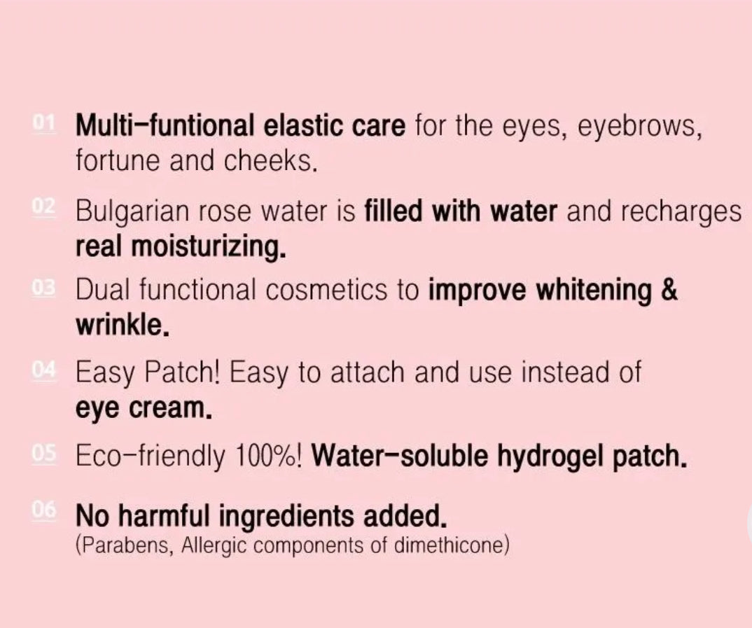 Heimish - Bulgarian Rose Water Hydrogel Eye Patch.