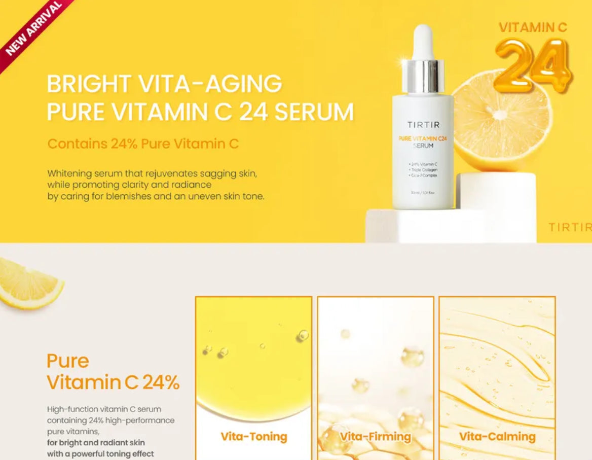 TIRTIR - Pure Vitamin C24 Serum.