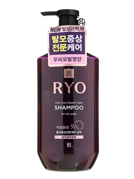 Ryo - Hair Loss Expert Care 9EX Shampoo For Dry & Normal Scalp.
