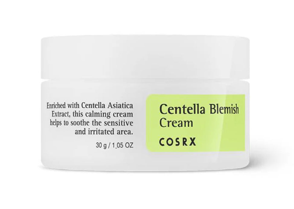 COSRX - Centella Blemish Cream.