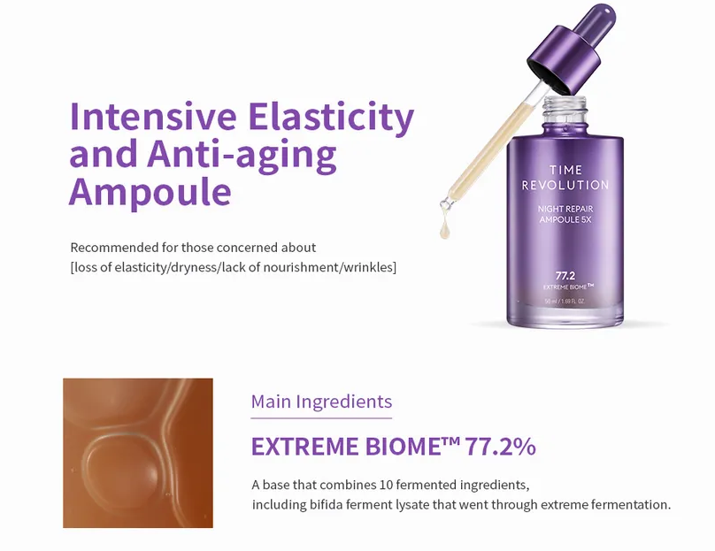 MISSHA - Time Revolution Night Repair Ampoule 5X.