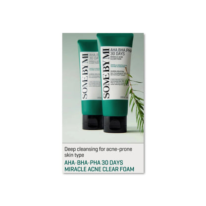 SOME BY MI. 30 Days Miracle Acne Clear Foam.