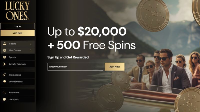 Lucky Ones Casino game lobby screenshot